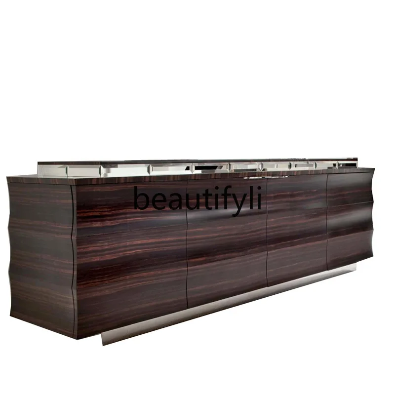 Post-modern light luxury restaurant side cabinet, veneer storage, large apartment, ultra-thin bucket cabinet
Post-modern light luxury restaurant side cabinet, veneer storage, large apartment, ultra-thin bucket cabinet