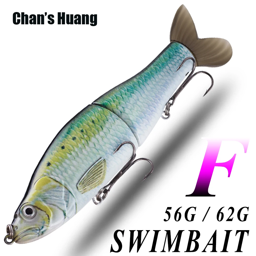 Chan's Huang 16.5CM Floating 56G / Sinking 62G Slider Jointed Swim Bait 2PCS Tails Fishing Lure Artificial Glide Bait Swimbait
Chan's Huang 16.5CM Floating 56G / Sinking 62G Slider Jointed Swim Bait 2PCS Tails Fishing Lure Artificial Glide Bait Swimbait