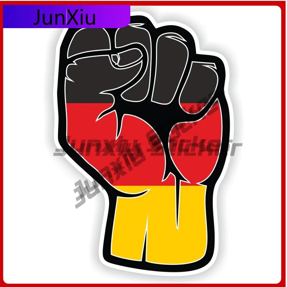 Germany Fist Hand With Flag Sticker Creative High-quality Occlusion Scratch Stickers Accessories Auto Rv Stickers Graphics Decal
Germany Fist Hand With Flag Sticker Creative High-quality Occlusion Scratch Stickers Accessories Auto Rv Stickers Graphics Decal