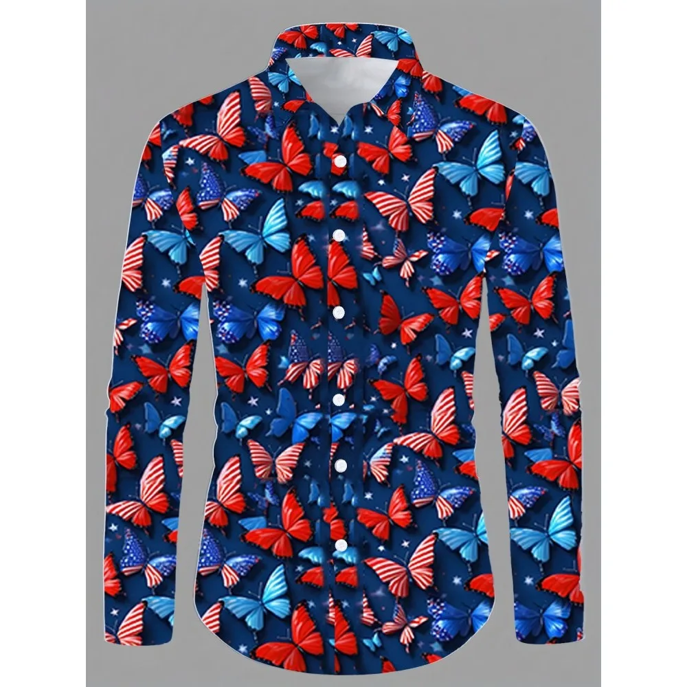 2024 spring and autumn new butterfly series fashion trend youth casual popular digital printing men's long-sleeved shirt shirt
2024 spring and autumn new butterfly series fashion trend youth casual popular digital printing men's long-sleeved shirt shirt