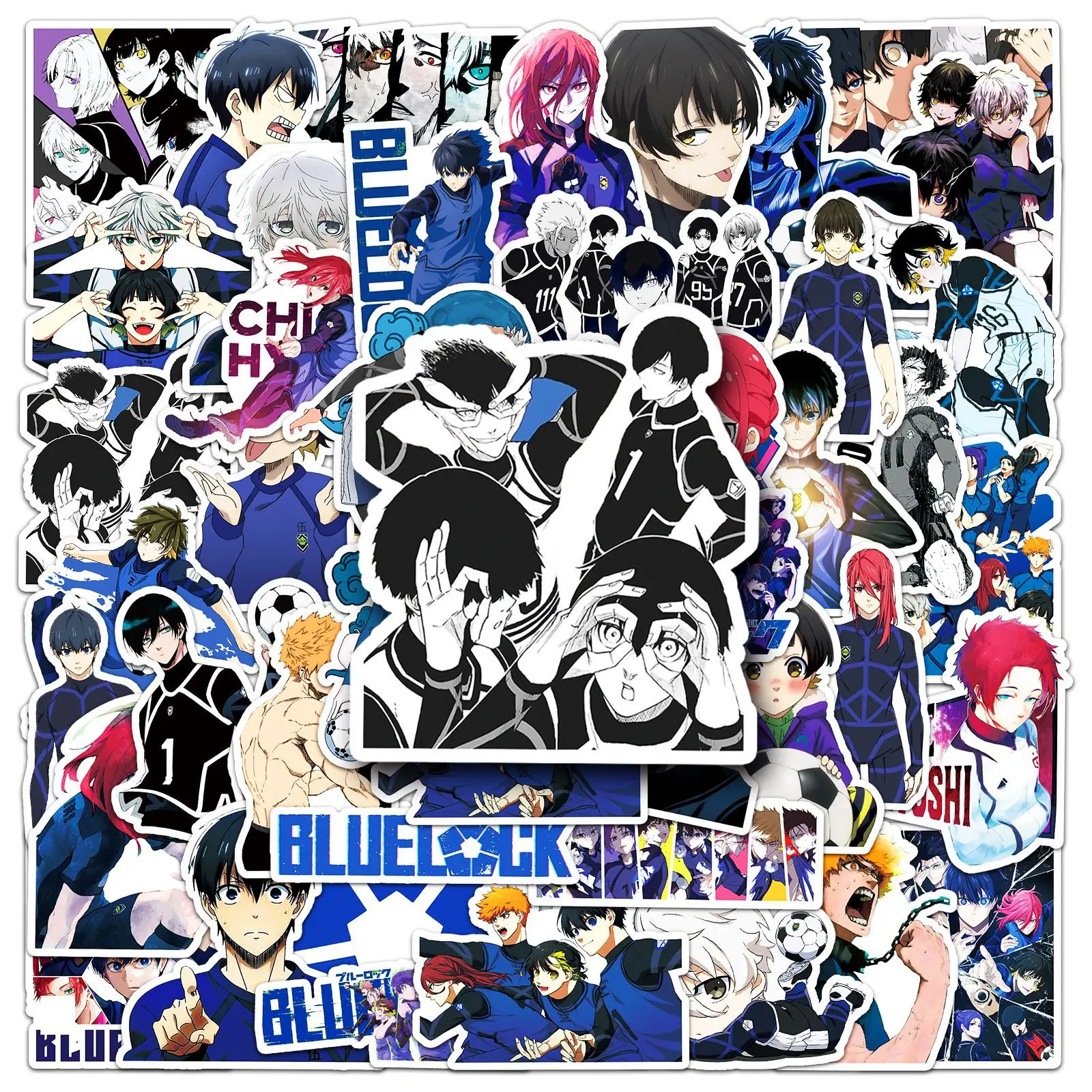 Blue Lock Anime Stickers Pack, 50Pcs Waterproof Vinyl Decals for Water Bottle, Laptop, Skateboard, Scrapbooking
Blue Lock Anime Stickers Pack, 50Pcs Waterproof Vinyl Decals for Water Bottle, Laptop, Skateboard, Scrapbooking