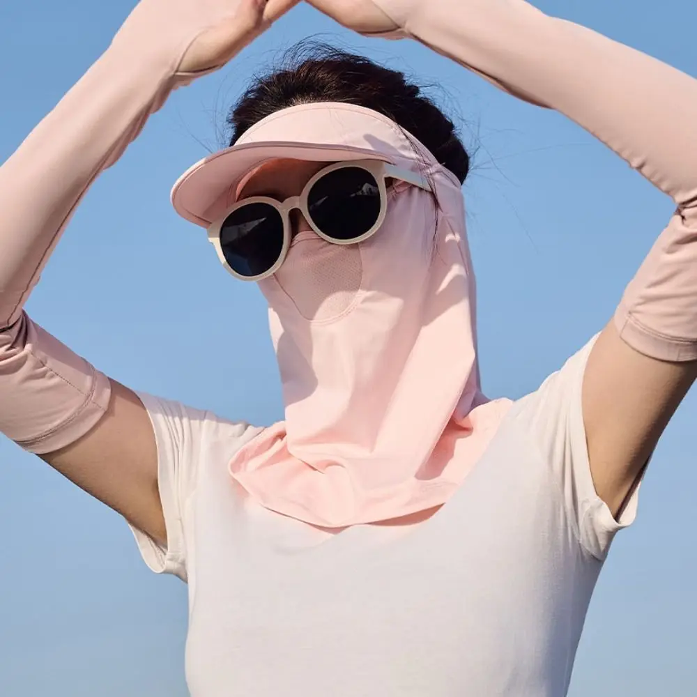 Adjustable Solid Color Sunscreen Face Cover Scarves Eye Protection Ice Silk Mask Visor Neck Protector UV Protection Veil Outdoor
Adjustable Solid Color Sunscreen Face Cover Scarves Eye Protection Ice Silk Mask Visor Neck Protector UV Protection Veil Outdoor