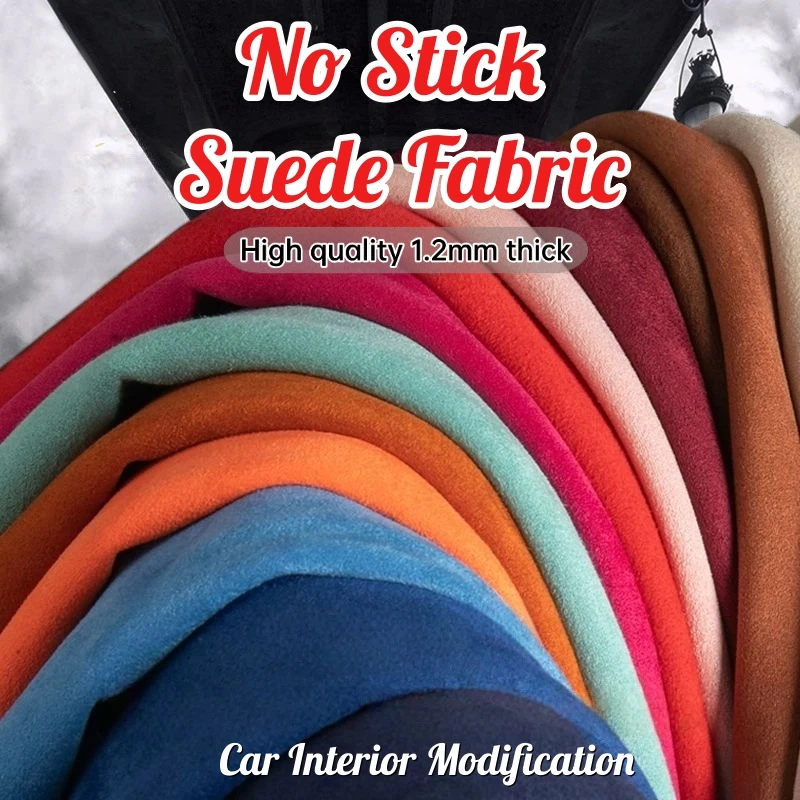 50/100/200x150cm Non-stick Suede Fabric for Car Interior Modification Upholstery Four Sided Elastic Suede Leather Sewing Cloth
50/100/200x150cm Non-stick Suede Fabric for Car Interior Modification Upholstery Four Sided Elastic Suede Leather Sewing Cloth