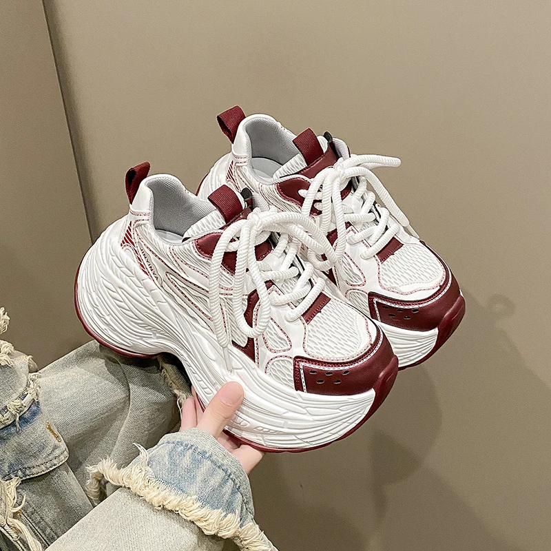 Women Casual Shoes On High Heel Platform 2025 Spring New Female Casual Platform Chunky Sneakers Shoes
Women Casual Shoes On High Heel Platform 2025 Spring New Female Casual Platform Chunky Sneakers Shoes