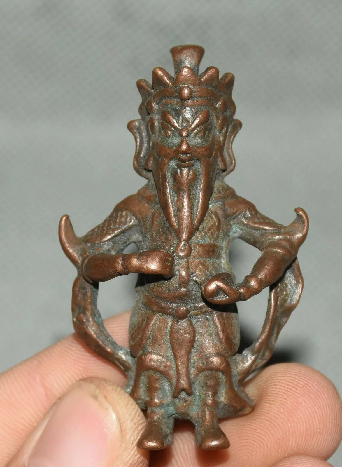5CM Collect Old China Bronze Guan Gong Yu Warrior God Statue Amulet Statue
5CM Collect Old China Bronze Guan Gong Yu Warrior God Statue Amulet Statue
