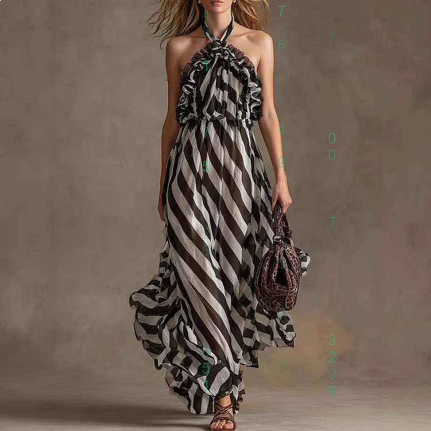 Summer Striped Long Dress Casual Sleeveless Maxi Dresses Spring Summer Vacation Beach Outfits
Summer Striped Long Dress Casual Sleeveless Maxi Dresses Spring Summer Vacation Beach Outfits