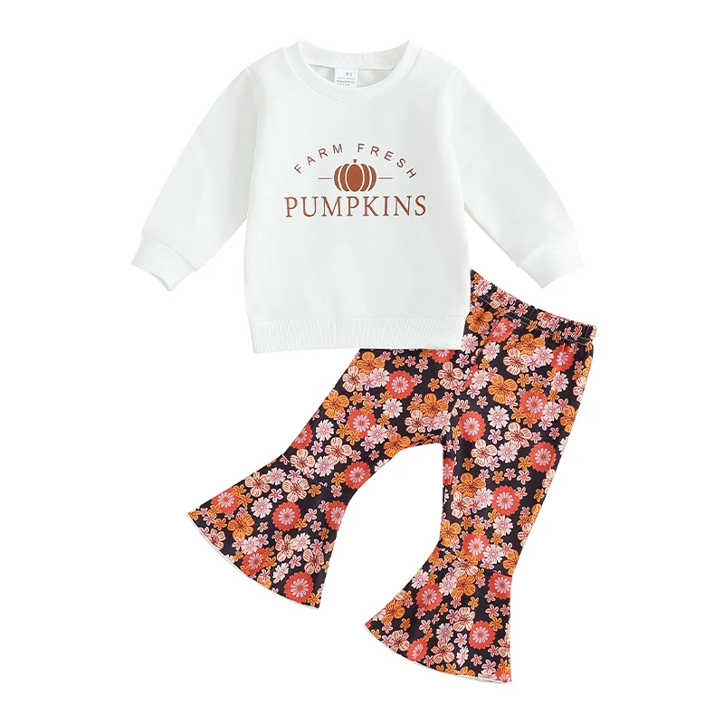 Toddler Baby Girl Halloween Clothes Pumpkin Crewneck Sweatshirt Tops Flare Pants Set Fall Winter 2Pcs Outfit
Toddler Baby Girl Halloween Clothes Pumpkin Crewneck Sweatshirt Tops Flare Pants Set Fall Winter 2Pcs Outfit