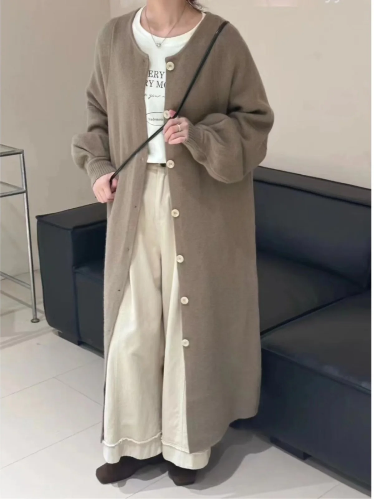 Женский свитер средней длины, кардиган 2024, зимний ленивый Sle, высококачественный вязаный длинный свитер японской амферы, круглый Ne
Женский свитер средней длины, кардиган 2024, зимний ленивый Sle, высококачественный вязаный длинный свитер японской амферы, круглый Ne