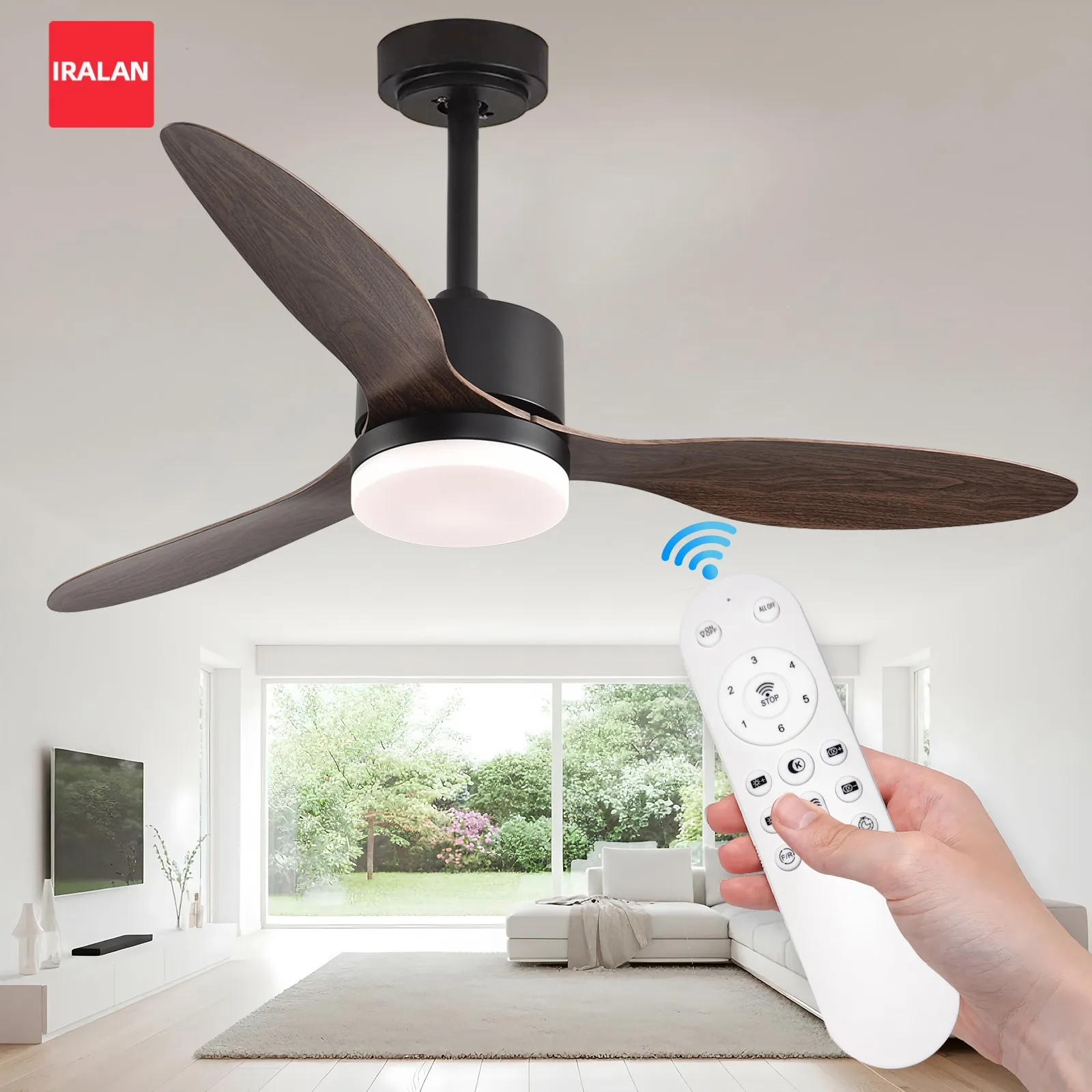New Ceiling Fan Light Intelligent Fan with Remote Control Ventilator Enclosed Circular Lamp Fan 3 Colors Light Easy to Install
New Ceiling Fan Light Intelligent Fan with Remote Control Ventilator Enclosed Circular Lamp Fan 3 Colors Light Easy to Install