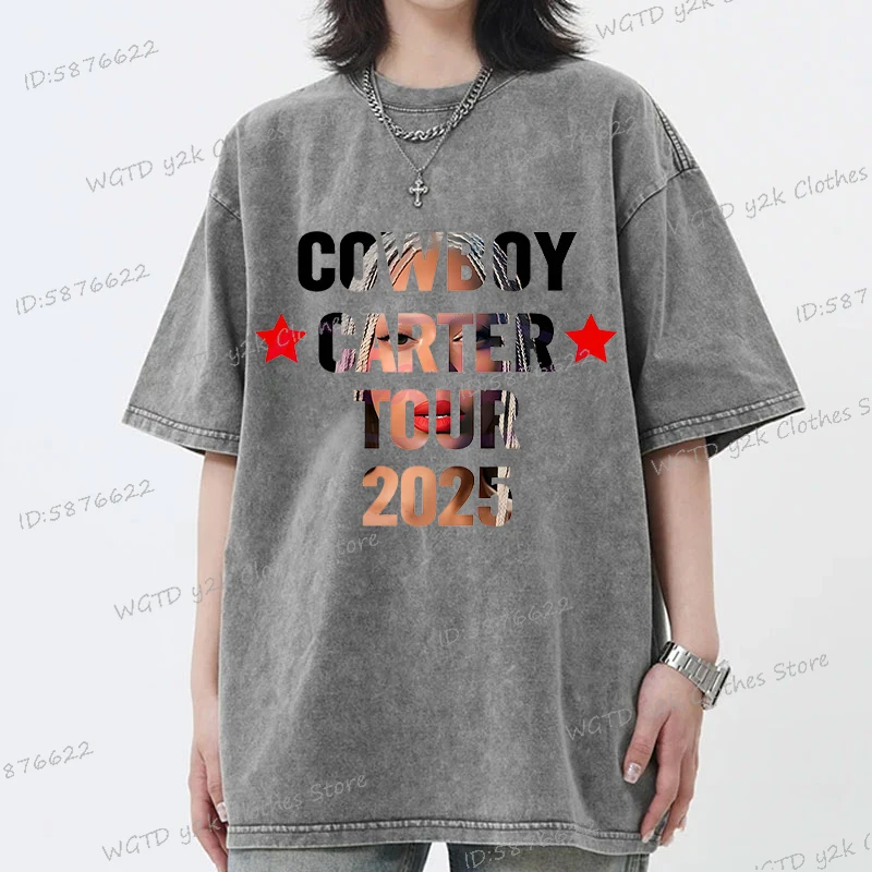 Fashion Singer Beyonce Cowboy Carter Tour New Washed T Shirt Funny Harajuku Graphic Men Women 100% Cotton Loose Tops Tees
Fashion Singer Beyonce Cowboy Carter Tour New Washed T Shirt Funny Harajuku Graphic Men Women 100% Cotton Loose Tops Tees