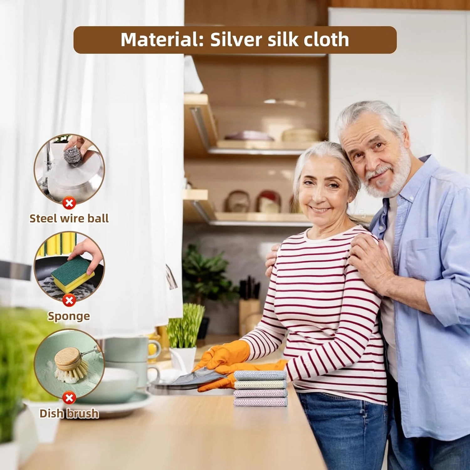 Gentle, absorbent and versatile wire dishcloth for dry and wet dishwashing in the kitchen and bathroom. This effective, non-scra
Gentle, absorbent and versatile wire dishcloth for dry and wet dishwashing in the kitchen and bathroom. This effective, non-scra
