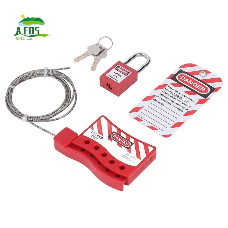 AED5-Lockout Tagout Кабельный замок, устойчивый к температуре, переключатель дверных клапанов с ручкой, замки, устройство блокировки электрической вилки
AED5-Lockout Tagout Кабельный замок, устойчивый к температуре, переключатель дверных клапанов с ручкой, замки, устройство блокировки электрической вилки