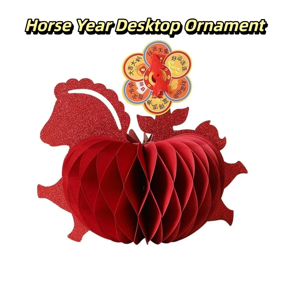 3D Horse Year Desktop Ornament Chinese Style Traditional Zodiac Horse Figurines Handmade Blessing New Year Lucky Decoration
3D Horse Year Desktop Ornament Chinese Style Traditional Zodiac Horse Figurines Handmade Blessing New Year Lucky Decoration