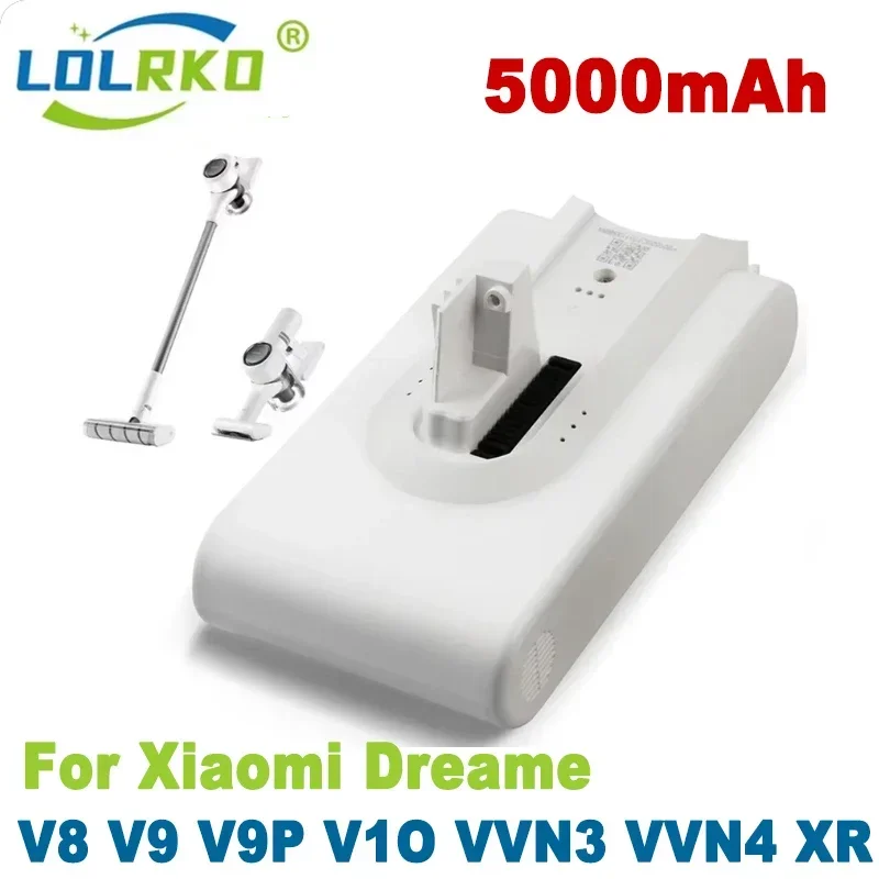 Литиевая батарея V9 V10 емкостью 5000 мАч для Dreame V8 V9 V10 V9P XR VVN3 VVN4, запасные части для ручного беспроводного пылесоса
Литиевая батарея V9 V10 емкостью 5000 мАч для Dreame V8 V9 V10 V9P XR VVN3 VVN4, запасные части для ручного беспроводного пылесоса