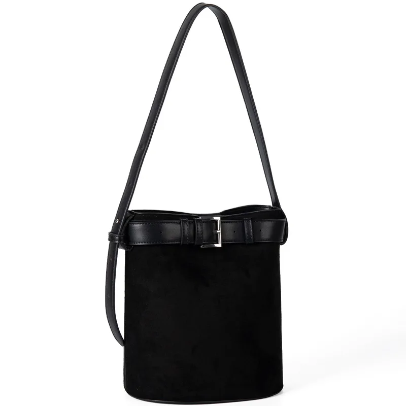 2026 New Suede Leather Bag Cross-Border Retro Cylindrical Bucket Bag for Women Niche Leather Buckle Handbag Shoulder Bag
2026 New Suede Leather Bag Cross-Border Retro Cylindrical Bucket Bag for Women Niche Leather Buckle Handbag Shoulder Bag