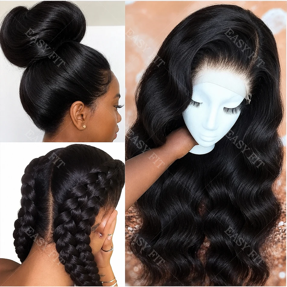 High Density 360 Full Lace Human Hair Wig Pre Plucked Real Full Lace Human Hair Wig 100% Virgin Human Hair 13x5 HD Transparent Lace Frontal Wig Natural Black Body Wave Lace Wig For Daily Makeup Shooting Party Evening Styling Women Hair Wig
High Density 360 Full Lace Human Hair Wig Pre Plucked Real Full Lace Human Hair Wig 100% Virgin Human Hair 13x5 HD Transparent Lace Frontal Wig Natural Black Body Wave Lace Wig For Daily Makeup Shooting Party Evening Styling Women Hair Wig