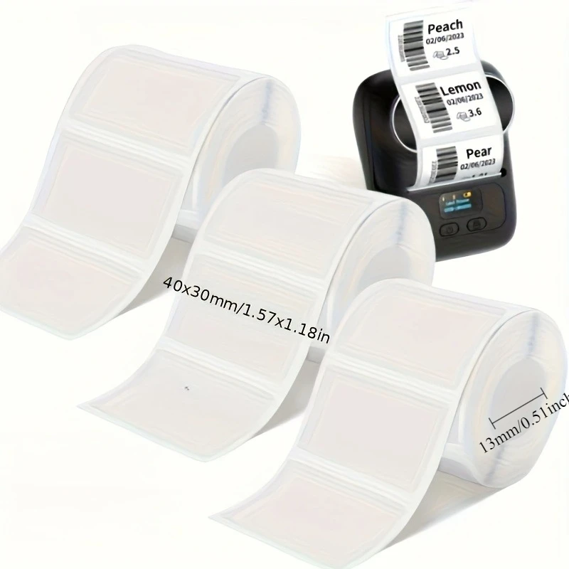 1.57"x1.18" Clear Adhesive Stickers Waterproof Reusable Label for Barcode Logo Decor Compatible with M110/M221/M220/M120/M200
1.57"x1.18" Clear Adhesive Stickers Waterproof Reusable Label for Barcode Logo Decor Compatible with M110/M221/M220/M120/M200