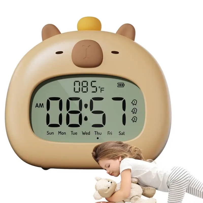 Children Alarm Clock Girls Capybara Digital Clock Adjustable Cute Capybara Night Light For Home Decor Bedroom Accessory
Children Alarm Clock Girls Capybara Digital Clock Adjustable Cute Capybara Night Light For Home Decor Bedroom Accessory