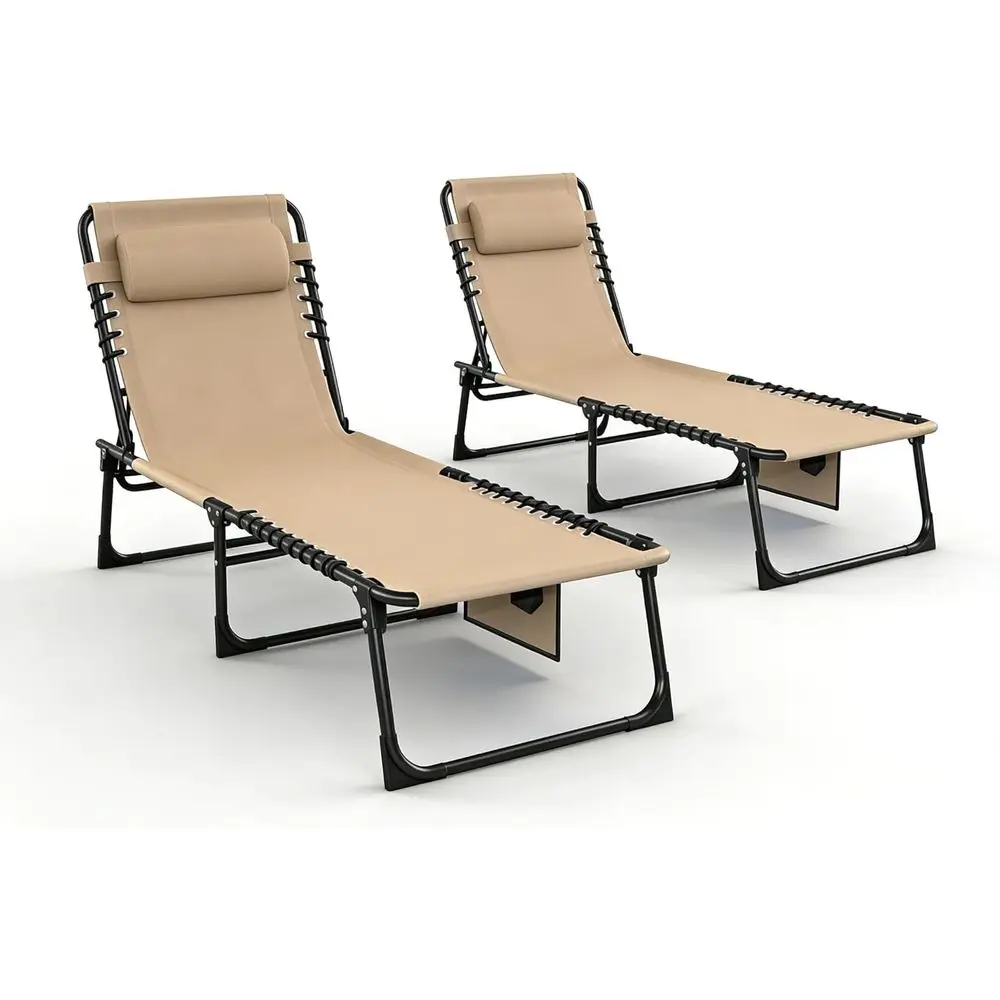 2 Pack olding Chaise Lounge Chair 5-Position Adjustable Outdoor Recliner 400LB acity Portable Patio Camping Beach Pool Suthing L
2 Pack olding Chaise Lounge Chair 5-Position Adjustable Outdoor Recliner 400LB acity Portable Patio Camping Beach Pool Suthing L