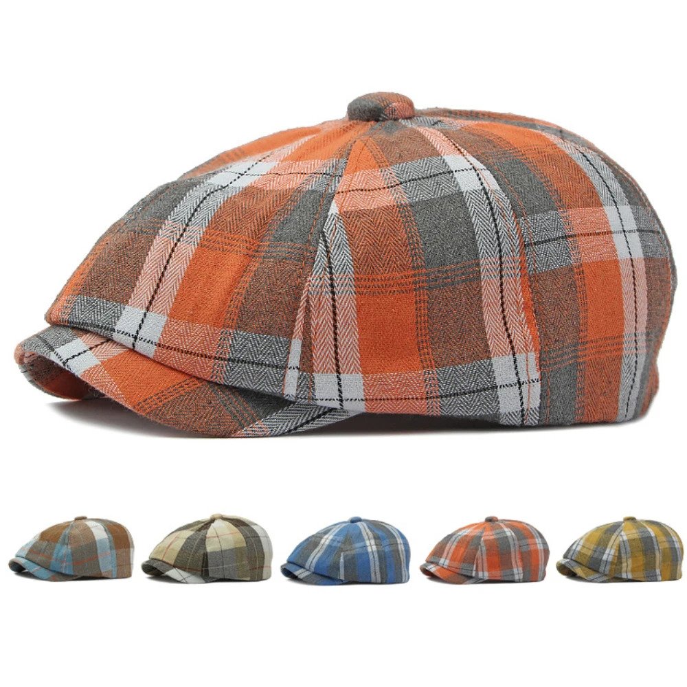 HT4664 Beret Cap Spring Summer Sun Hat Octagonal Caps for Men Women Plaid Artist Painter Beret Hat Flat Cap Male Female Berets
HT4664 Beret Cap Spring Summer Sun Hat Octagonal Caps for Men Women Plaid Artist Painter Beret Hat Flat Cap Male Female Berets