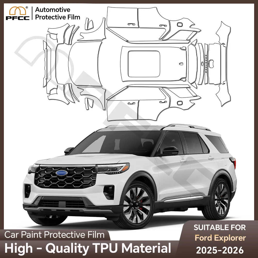 For Ford Explorer 2025 2026 Precut Paint Protection Film Anti-scratch Car TPU Clear Bra PPF Resistant Repairable Invisible Cover
For Ford Explorer 2025 2026 Precut Paint Protection Film Anti-scratch Car TPU Clear Bra PPF Resistant Repairable Invisible Cover