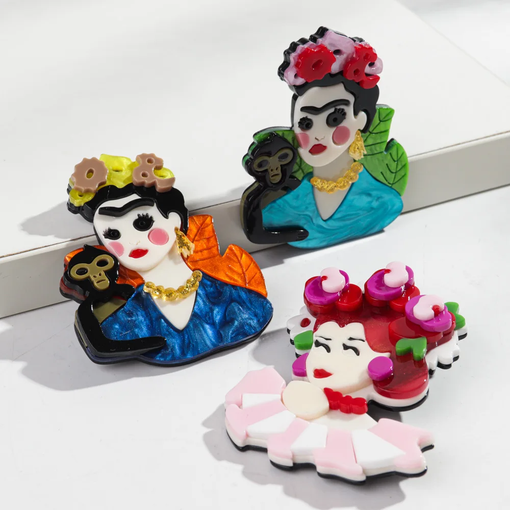 Trendy Acrylic Celebrity Figure Brooches for Women Cartoon Flower Lady Artist Badge Pins Casual Jewelry Clothes Accessories Gift
Trendy Acrylic Celebrity Figure Brooches for Women Cartoon Flower Lady Artist Badge Pins Casual Jewelry Clothes Accessories Gift