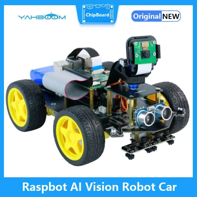 Raspbot AI Vision Robot Car with FPV Camera(Not include Raspberry Pi board)
Raspbot AI Vision Robot Car with FPV Camera(Not include Raspberry Pi board)