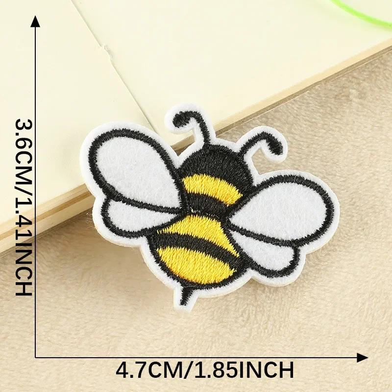 5pcs Cute Little Bee Shape Sew Iron on Embroidered Patch Applique for DIY Clothing T-shirt Jeans Hats Bags Dress Shoes Jackets
5pcs Cute Little Bee Shape Sew Iron on Embroidered Patch Applique for DIY Clothing T-shirt Jeans Hats Bags Dress Shoes Jackets