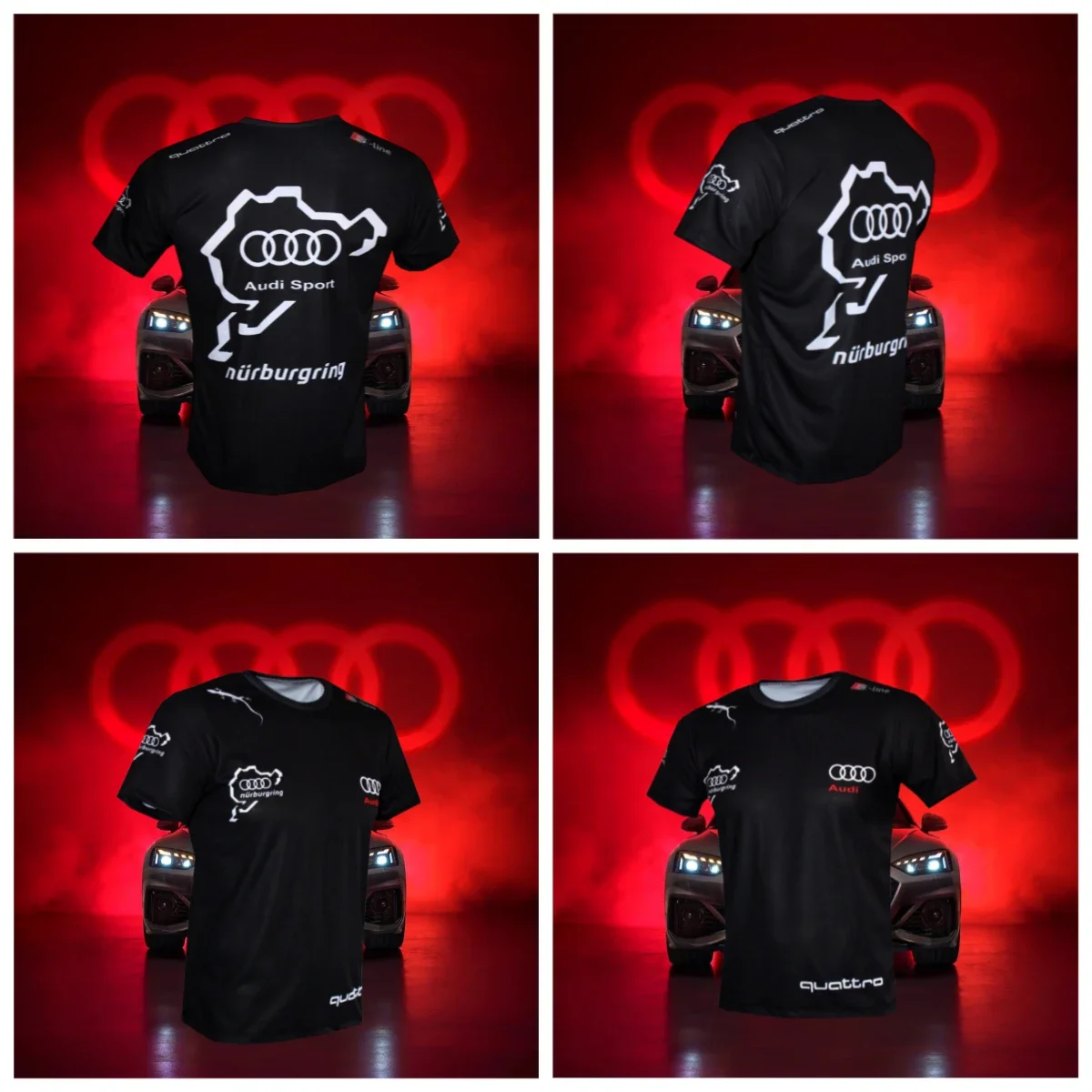 25. Новая популярная гоночная рубашка Audi, футболка с круглым вырезом, 3D-печать, дышащая и удобная спортивная футболка для взрослых с короткими рукавами, мото 
25. Новая популярная гоночная рубашка Audi, футболка с круглым вырезом, 3D-печать, дышащая и удобная спортивная футболка для взрослых с короткими рукавами, мото