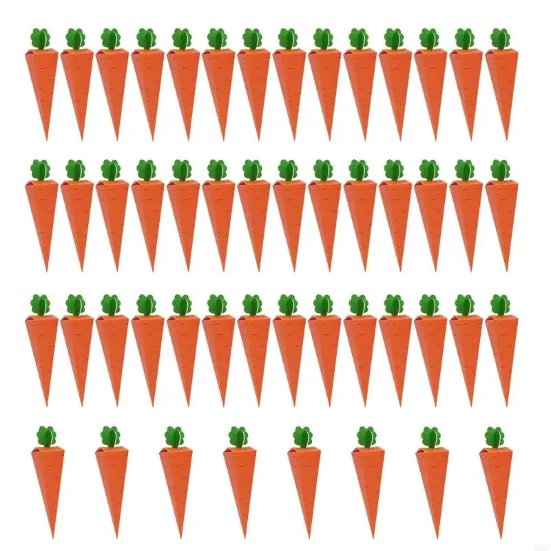 G6KF Set of 50 Carrot Treat Boxes Box Carrot Theme Boxes Party Supplies Paper Texture Perfect for Candy and Snacks
G6KF Set of 50 Carrot Treat Boxes Box Carrot Theme Boxes Party Supplies Paper Texture Perfect for Candy and Snacks