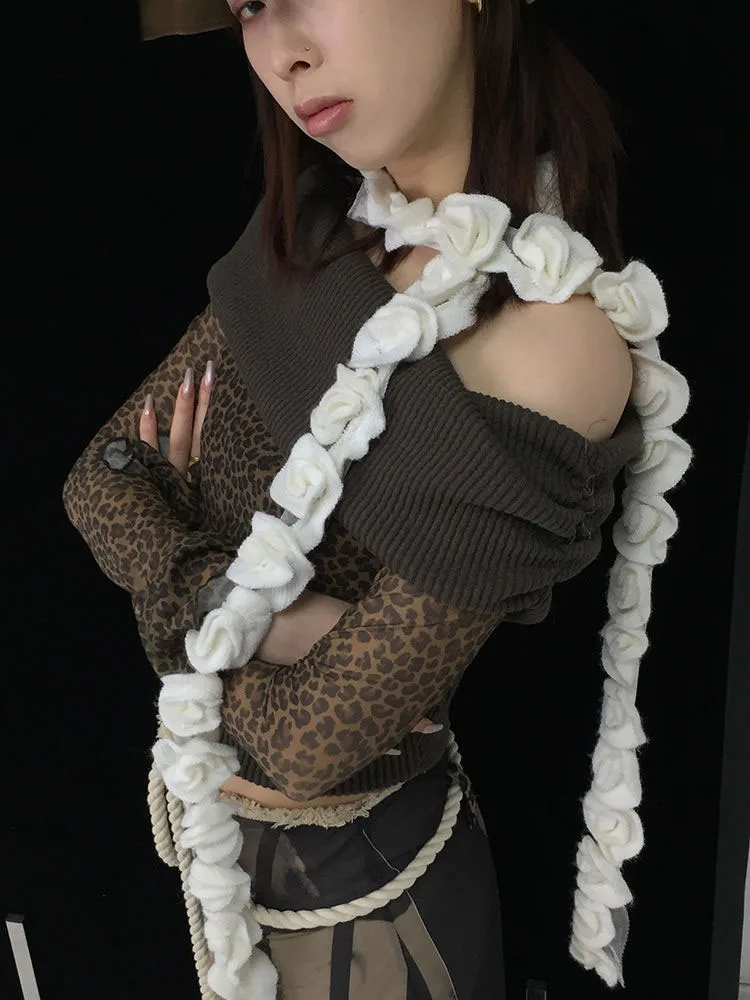 Осень 20%, Y2k, эстетические длинные шарфы с 3d цветами, уличная одежда, базовый шарф феи, готический белый женский вязаный шейный платок в стиле Харадзюку
Осень 20%, Y2k, эстетические длинные шарфы с 3d цветами, уличная одежда, базовый шарф феи, готический белый женский вязаный шейный платок в стиле Харадзюку