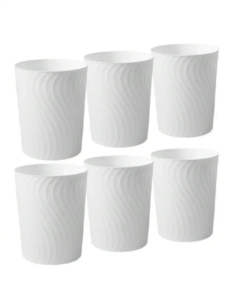 6 Pack White Plastic Small Trash Can 1.8 Gallon Slim Round Waste Basket For Bathroom Kitchen Office
6 Pack White Plastic Small Trash Can 1.8 Gallon Slim Round Waste Basket For Bathroom Kitchen Office