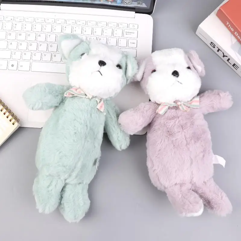 25*10cm Soft Puppy Pencil Case Cartoon Dog Plush Pencil Bag Stationery Storage Bag Zipper Pencil Bag Student Lovely Gifts
25*10cm Soft Puppy Pencil Case Cartoon Dog Plush Pencil Bag Stationery Storage Bag Zipper Pencil Bag Student Lovely Gifts