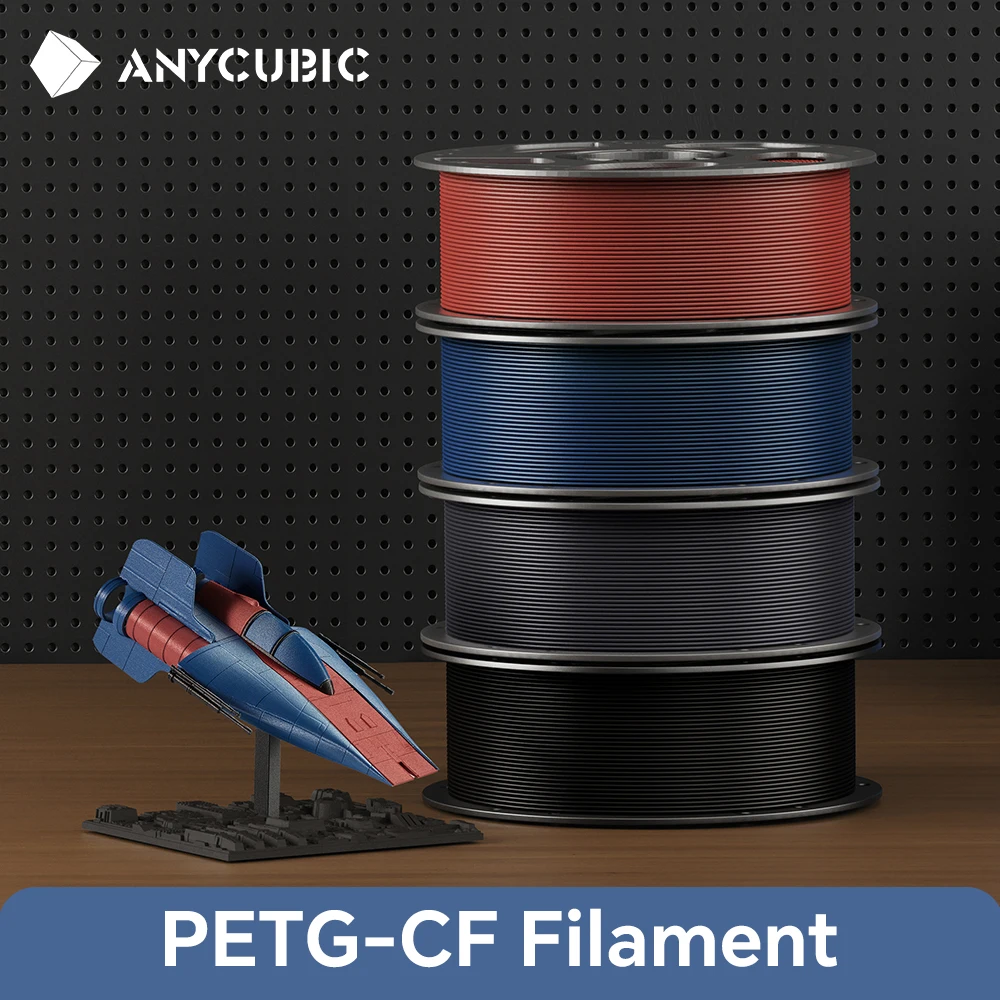 ANYCUBIC PETG-CF Filament 1.75mm 1KG Carbon Fiber Durable High Strength Multicolor PETG-CF Filament for Kobra X Kobra 4 Combo
ANYCUBIC PETG-CF Filament 1.75mm 1KG Carbon Fiber Durable High Strength Multicolor PETG-CF Filament for Kobra X Kobra 4 Combo