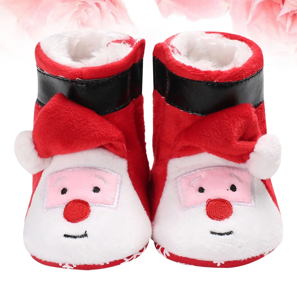 Non-Slip Baby Cotton Shoes 3D Santa Claus Design Warm Winter Boots Red 12Cm Size 2 Christmas Infant Booties 0-12 Months
Non-Slip Baby Cotton Shoes 3D Santa Claus Design Warm Winter Boots Red 12Cm Size 2 Christmas Infant Booties 0-12 Months