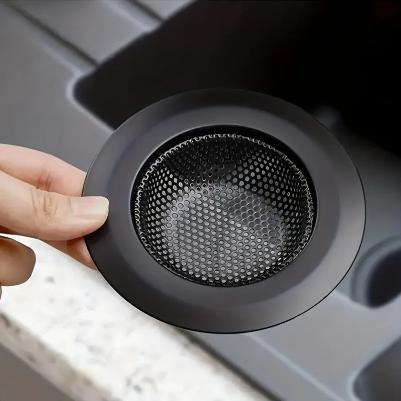 Durable Stainless Steel Kitchen Sink Strainer - Wide Rim Food Catcher, Black Drain Filter for Most Drains
Durable Stainless Steel Kitchen Sink Strainer - Wide Rim Food Catcher, Black Drain Filter for Most Drains