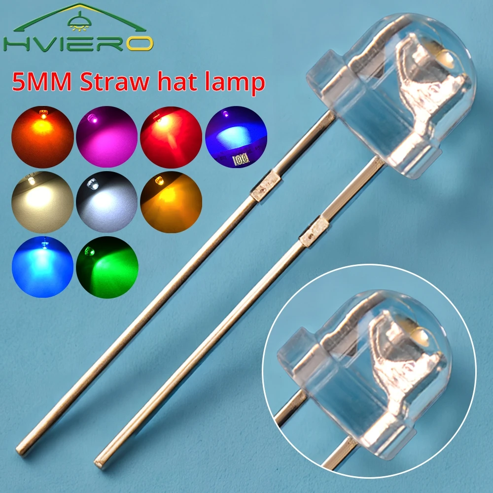 1000PCS Minimum F5mm DIY Straw Hat Diodes Transparent Light LED Ultra Bright White Blue Green Yellow Wide Angle Bulb Combination
1000PCS Minimum F5mm DIY Straw Hat Diodes Transparent Light LED Ultra Bright White Blue Green Yellow Wide Angle Bulb Combination