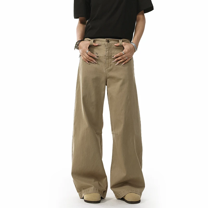 Men Streetwear Fashion Pure Cotton Loose Casual Cleanfit Cargo Bend Knife Pants Unisex Baggy Trousers
Men Streetwear Fashion Pure Cotton Loose Casual Cleanfit Cargo Bend Knife Pants Unisex Baggy Trousers