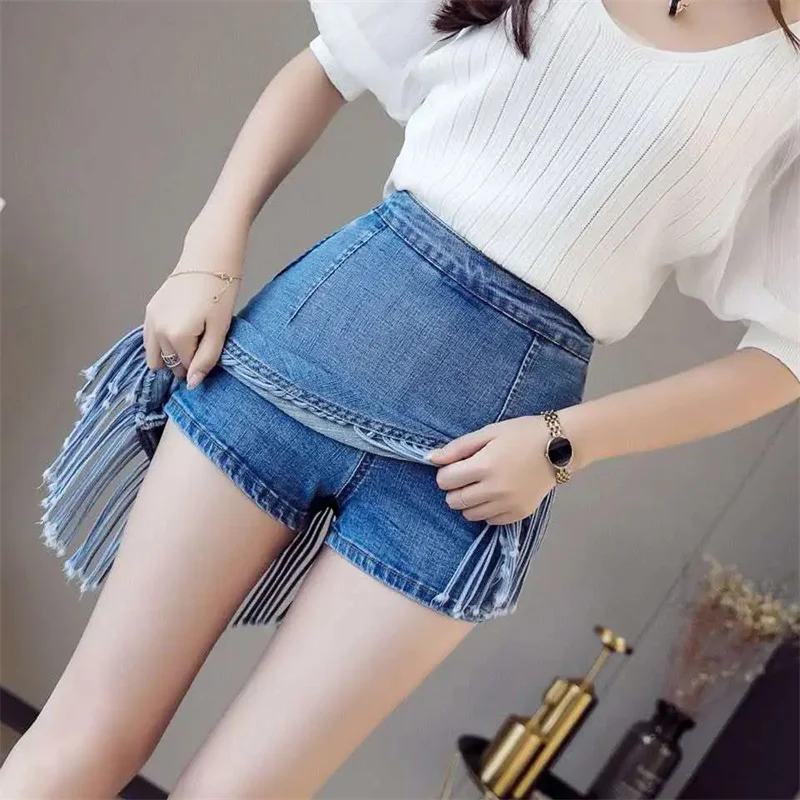 Tassel Denim Skirt Women's Pants Skirt 2025 New Korean Ladies Fake Two-piece Inner Lining Short Skirt
Tassel Denim Skirt Women's Pants Skirt 2025 New Korean Ladies Fake Two-piece Inner Lining Short Skirt