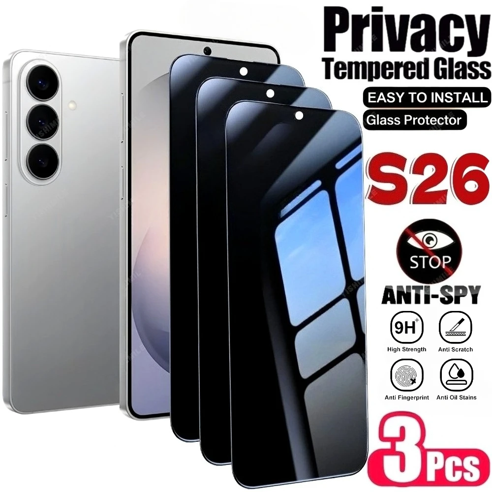 3Pcs Privacy Full Screen Protector for Samsung Galaxy S26 S25 S24 Ultra S23 S22 S21 Plus S25 S26 Edge Frosted Anti-Scratch Glass
3Pcs Privacy Full Screen Protector for Samsung Galaxy S26 S25 S24 Ultra S23 S22 S21 Plus S25 S26 Edge Frosted Anti-Scratch Glass