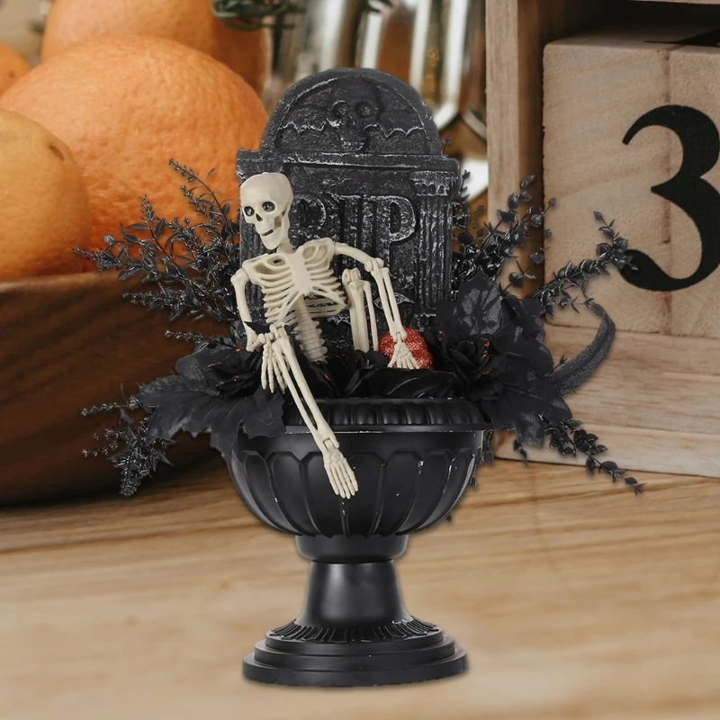 Halloween Scary Skeleton Tombstones Miniature Sculpture Flowerpot Ornament Decoration for Festival Indoor and Outdoor
Halloween Scary Skeleton Tombstones Miniature Sculpture Flowerpot Ornament Decoration for Festival Indoor and Outdoor