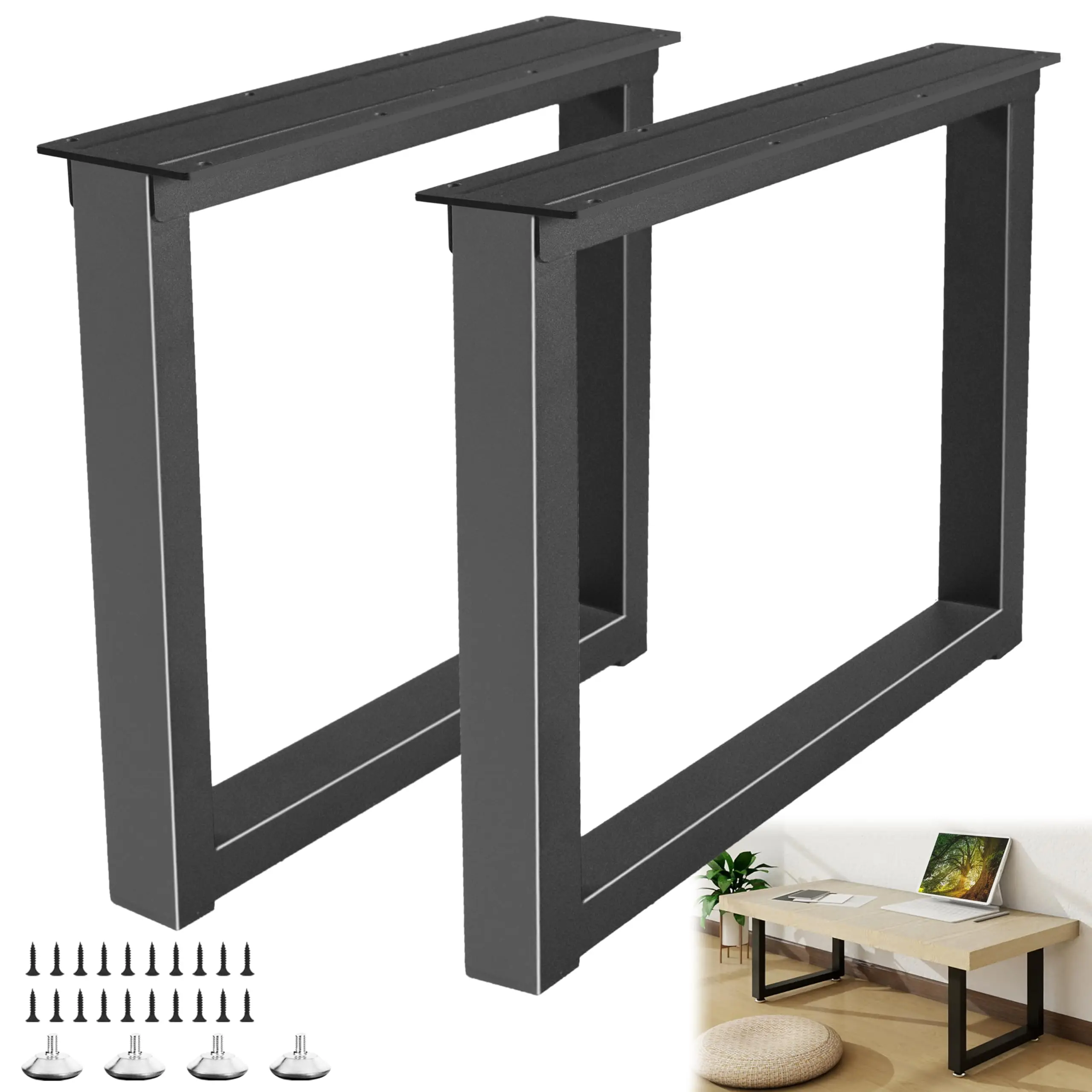 Black Steel Trapezoidal Table Legs 16 Inch Tall For DIY Desk Coffee Side Or End Tables Set Of Two With Mounting Screws And
Black Steel Trapezoidal Table Legs 16 Inch Tall For DIY Desk Coffee Side Or End Tables Set Of Two With Mounting Screws And