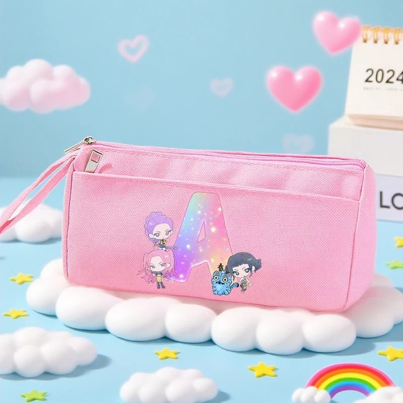 KPop Demon Hunters Girls Pink Pencil Case Student Pen Bags Large Capacity Pencil Pouch Kids Storage Bag Supplies Stationery Gift
KPop Demon Hunters Girls Pink Pencil Case Student Pen Bags Large Capacity Pencil Pouch Kids Storage Bag Supplies Stationery Gift
