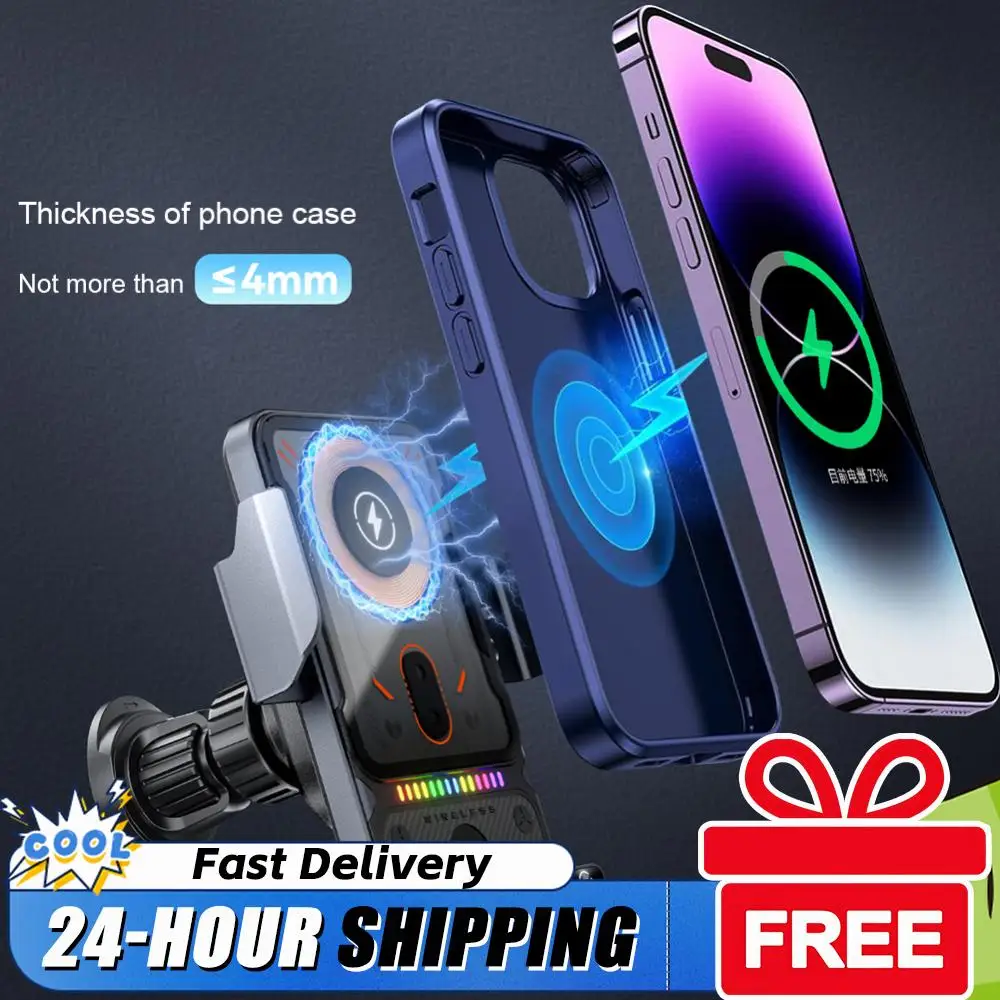 15W Wireless Car Charger Phone Stand Air Vent Cell Phone Holder Auto Clamping Car Accessories
15W Wireless Car Charger Phone Stand Air Vent Cell Phone Holder Auto Clamping Car Accessories