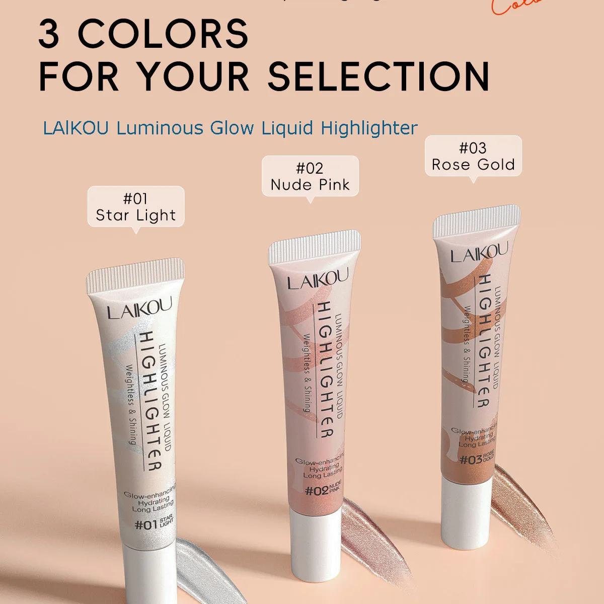 10G Three Color Luminous Glow Liquid Highlighter Hydrating / Long Lasting Weightless & Shining Glow-enhancing LAlKOU
10G Three Color Luminous Glow Liquid Highlighter Hydrating / Long Lasting Weightless & Shining Glow-enhancing LAlKOU