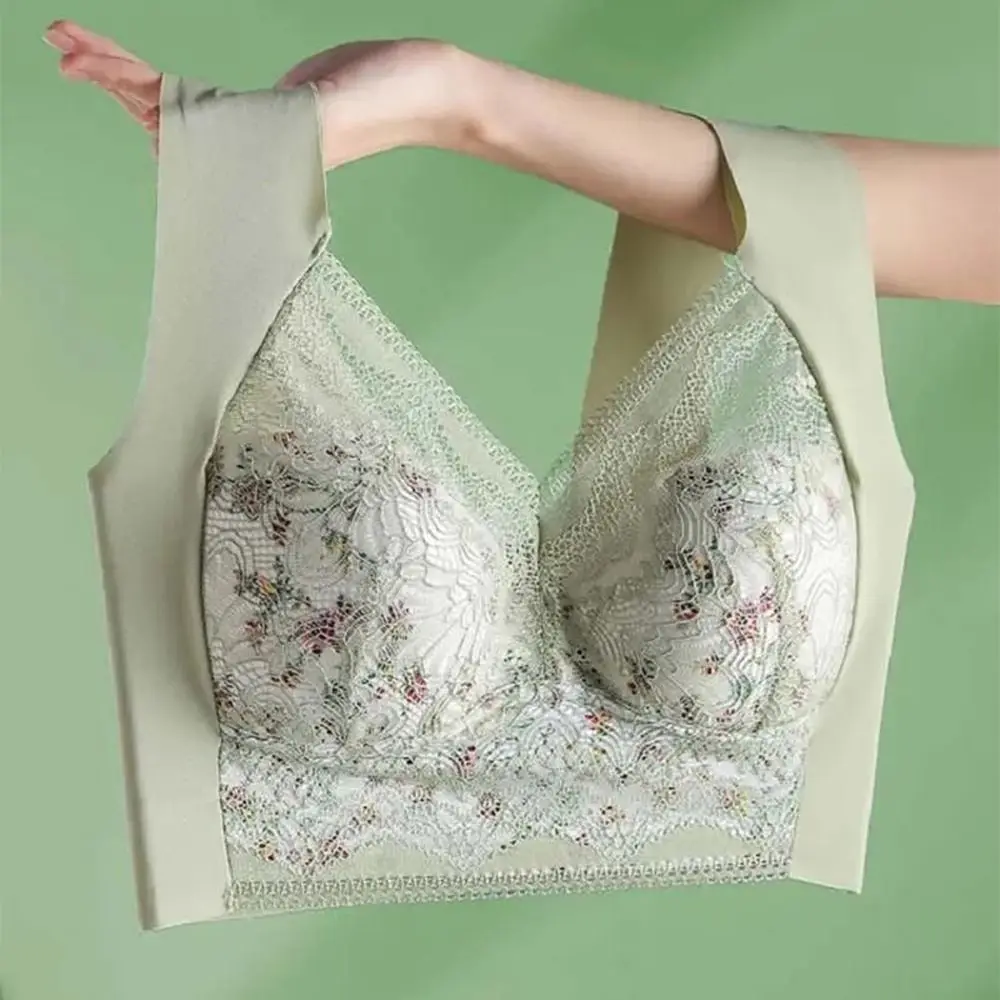 Buttonless Plus Size Lace Women's Underwear M-5L Wireless Summer Bra Widen Band Nylon Tank Top Bra Lingerie
Buttonless Plus Size Lace Women's Underwear M-5L Wireless Summer Bra Widen Band Nylon Tank Top Bra Lingerie