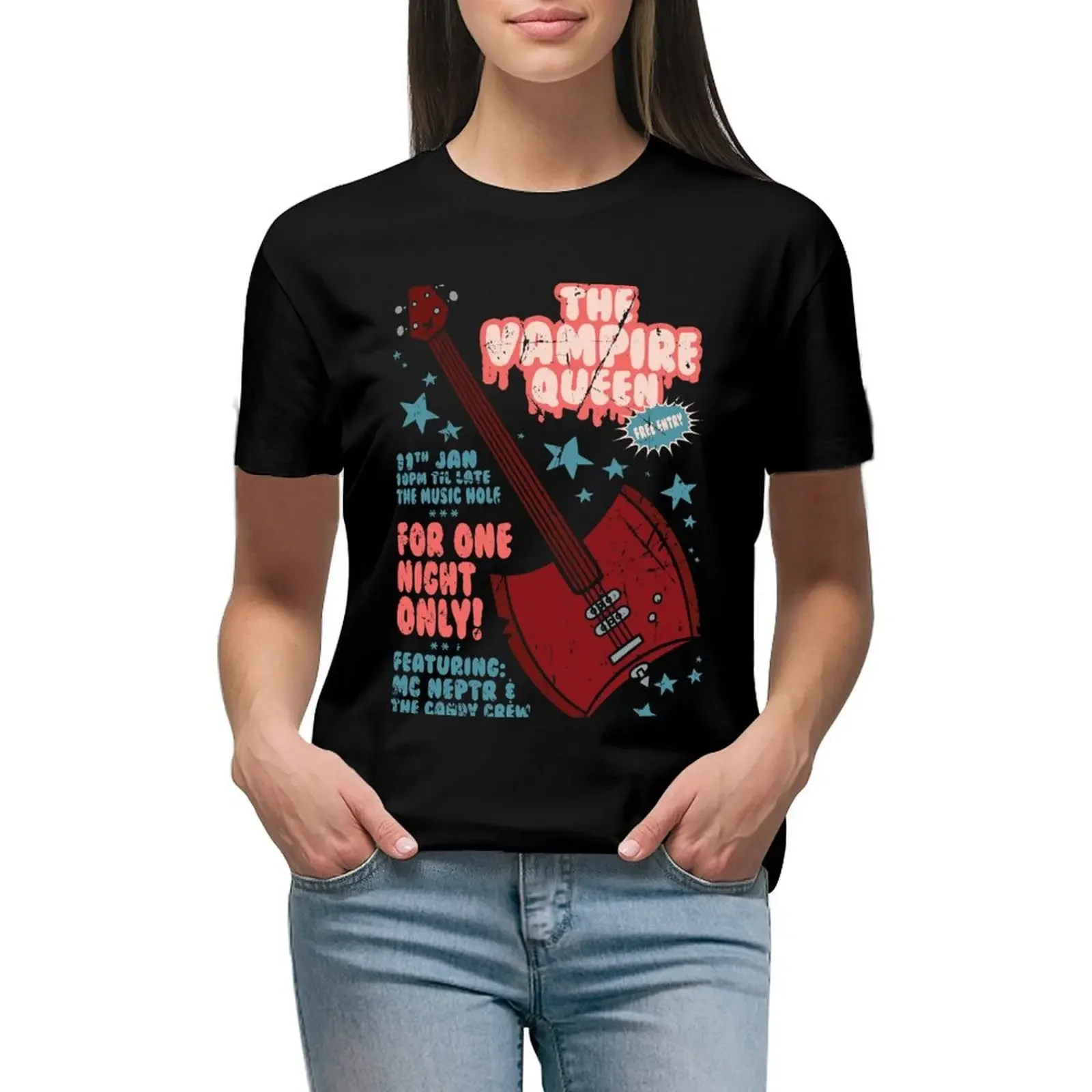 The Vampire Queen Music Poster T-Shirt quick-drying Female clothing Blouse t shirts for Women graphic
The Vampire Queen Music Poster T-Shirt quick-drying Female clothing Blouse t shirts for Women graphic