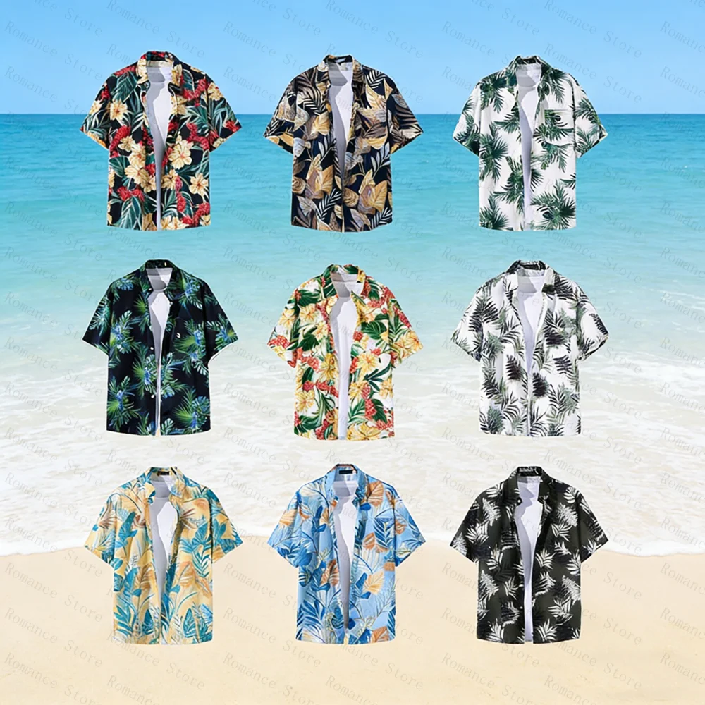 Vintage Floral Hawaiian Shirt for Men's shirts Short Sleeve Tropical Palm Tree Print Kids Casual Button Up Beachwear Women Shirt
Vintage Floral Hawaiian Shirt for Men's shirts Short Sleeve Tropical Palm Tree Print Kids Casual Button Up Beachwear Women Shirt