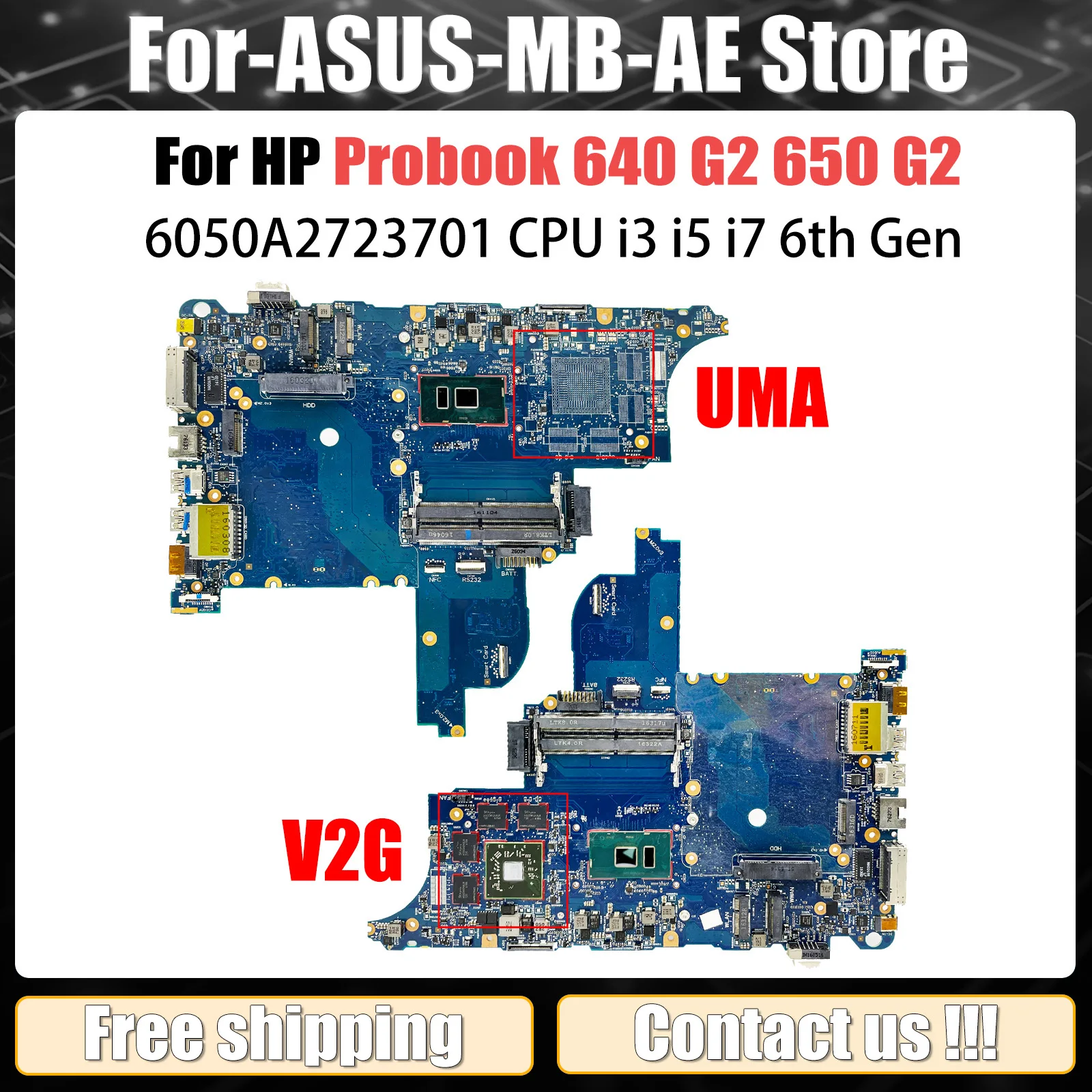 Высокопроизводительная материнская плата HP 6050A2723701, материнская плата для ноутбука Probook 640 G2 650 G2, процессор i3 i5 i7, 100% тестирование
Высокопроизводительная материнская плата HP 6050A2723701, материнская плата для ноутбука Probook 640 G2 650 G2, процессор i3 i5 i7, 100% тестирование