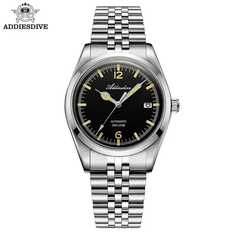 ADDIESDIVE AD2038 Automatic Mechanical Watch Man Business Leisure Wristwatch NH35 Luxury Silver Luminous Waterproof Watches
ADDIESDIVE AD2038 Automatic Mechanical Watch Man Business Leisure Wristwatch NH35 Luxury Silver Luminous Waterproof Watches